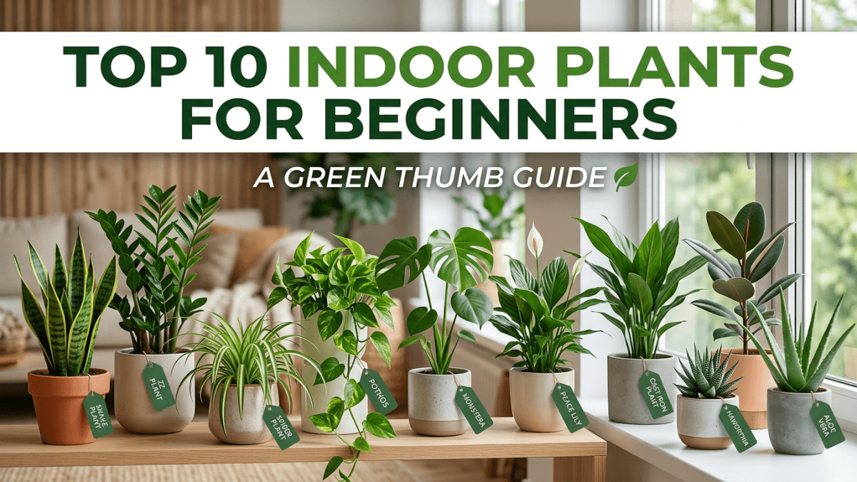 Top 10 Indoor Plants for Beginners: A Green Thumb Guide