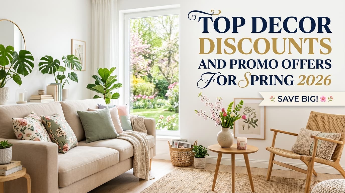 Top Decor Discounts and Promo Offers for Spring 2026